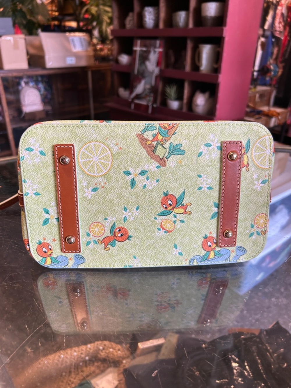 Dooney and Bourke Orange Bird Satchel Epcot 2022 Flower and Garden Festival NWT - Picture 6 of 8